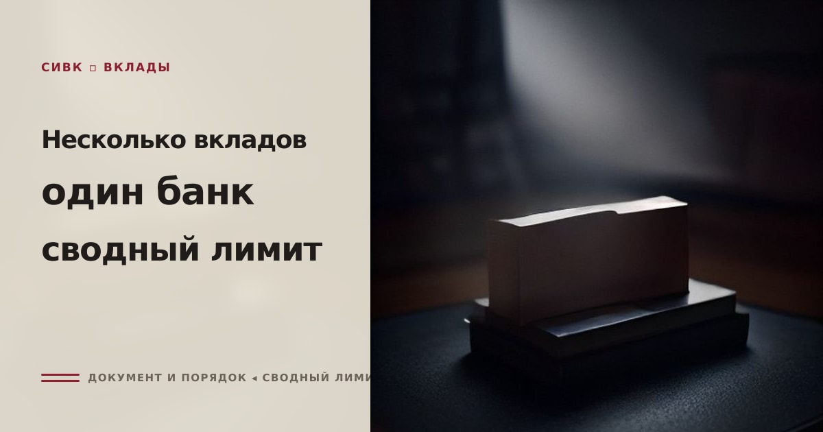 Иллюстрация к статье «Несколько вкладов в одном банке: как работает лимит страхово»