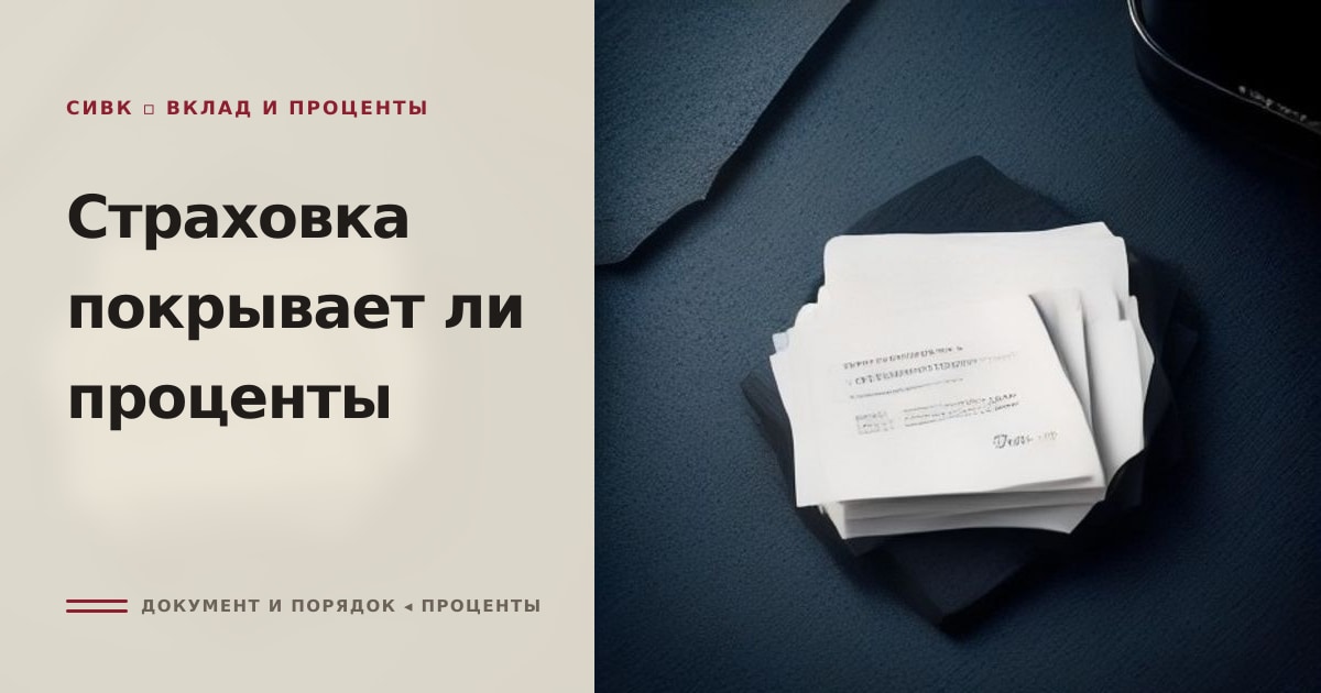 Иллюстрация к статье «Распространяется ли государственная страховка на проценты по»